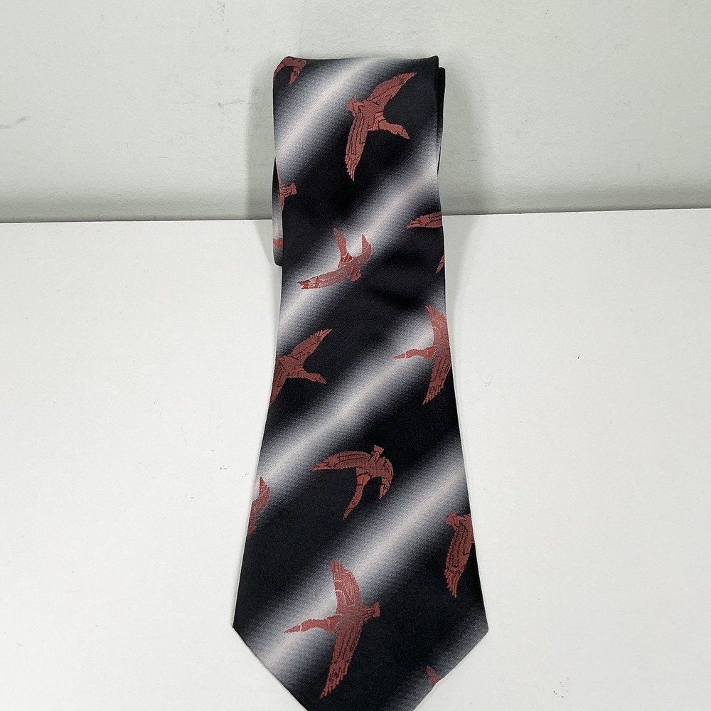 Vintage Madison Collection‎ By Danbury 59" Mens Neck Tie Geese Waterfowl Hunting